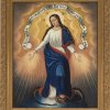 Süddeutsch, 18./19. Jh., Hl. Maria auf Weltenkugel.