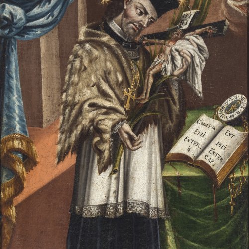 Österreich, 18. Jh., Johannes von Nepomuk, Öl/Lw.
