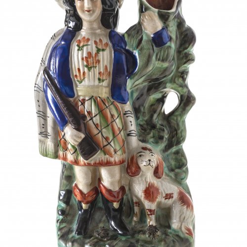 Figurenvase, Diana, englisch, Keramik.