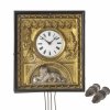 Rahmenuhr mit Repoussé.