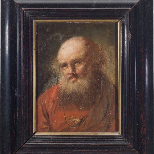 Niederlande, 18. Jh. Hl. Apostel, Öl/Holz, 18,5 x 14 cm.
