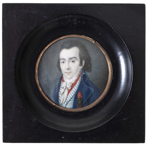 Miniatur, Herrenporträt.