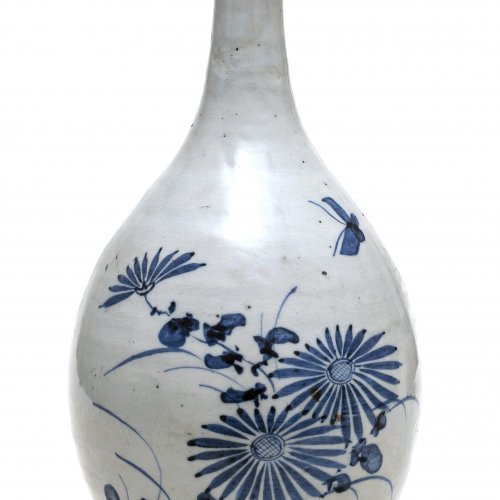 Apothekerflasche, Steingut, engobiert, frühes 19. Jh.