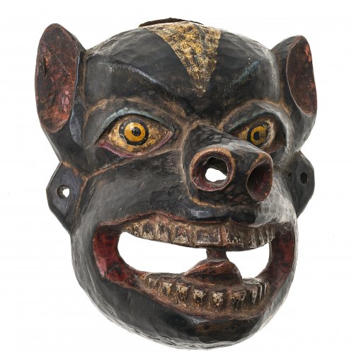 Tiermaske, Holz, Tibet.