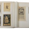Exlibris im Album, ca. 160 Teile, u.a. Theodor Becker, Ernst Jungkenn (Weingut Oppenheim).