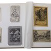 Exlibris im Album, ca. 136 Teile, u.a. Friedrich Bonte, Caterina Valente, Heinrich Böll.