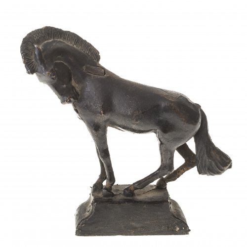 Pferd, Bronze, monogr. R (S?).