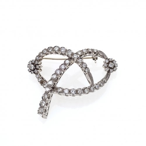Brosche mit Diamanten, WG.
