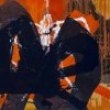 Werner, Anthony. Abstrakte Komposition. Acryl/Lw. 30 x 40 cm. WVZ M17. Sign., dat. 2000.