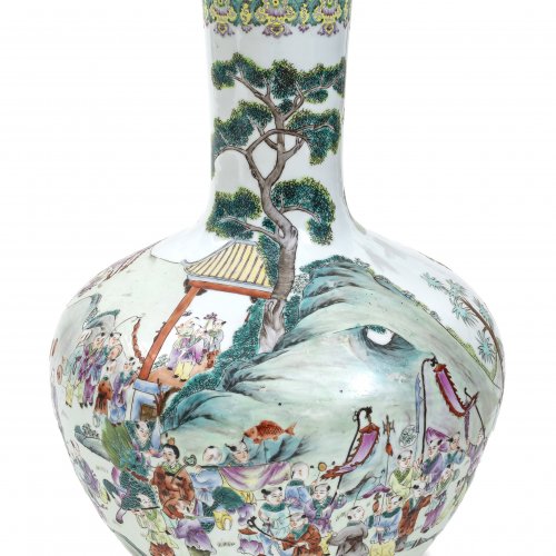 Große Vase, Porzellan, Porzellan.