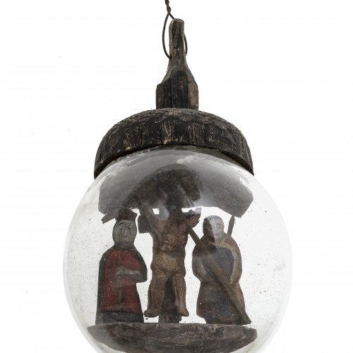 Suppenbrunzer, Bayerischer Wald, Christus und zwei Kriegsknechte.