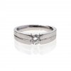 Ring mit Brillant, WG.