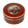Vernis-Martin-Dose mit Miniatur, Paris, um 1780.