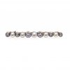 Brosche mit Diamant- und Perlbesatz.