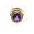 Ring mit Amethystbesatz.