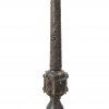 Stehlampe. Persien, 19. Jh. Messingblech, mit Schriftzeichen. H. 154 cm.