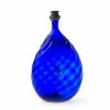Nabelflasche, blaues Glas, Tirol, H. 22 cm.