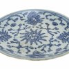 Teller, Blaumalerei, Porzellan, ø17,5 cm.