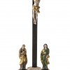 Standkreuz, Holz, Farbfassung, H. 48 cm.