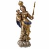 Muttergottes mit Kind, Tirol, 18. Jh., Holz, Farb- und Goldfassung, H. 96 cm.