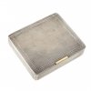 Dose, Silber (925), guillochiert, 2 x 8,5 x 7,5 cm.