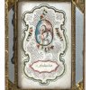 Spitzenbild, hl. Antonius, süddeutsch, 18. Jh. 13,5 x 8,5 cm.