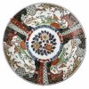 Platte, Japan,  Imari-Stil, farbige Emailmalerei, ø38 cm.
