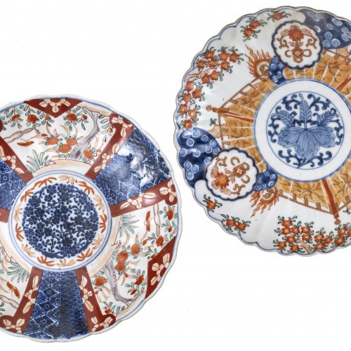 Zwei Teller, Japan, Porzellan, Imari, ø21 cm.