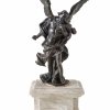 Chronos. Italien, um 1700. Bronze. H. (ohne Sockel) 24,5 cm. Rest.