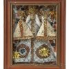 Zwei Kastenbilder, Papierarbeit, Bayerischer Wald, um 1900, je ca. 16 x 21 cm.
