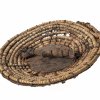 Flecht-Schild der Osmanen, Türkei, wohl 17./18. Jh., Eisen, Geflecht, ø28 cm.