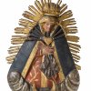 Wallfahrtsmaria der Sieben Schmerzen, Bayern, Holz, Farb- und Goldfassung, H. 40 cm.