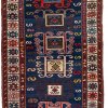 Teppich, Kazak. Kaukasus, 1. Drittel 20. Jh. 244 x 128 cm.