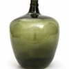 Große Ballonflasche, grünes Glas, süddeutsch, 18./19. Jh., H. 62 cm.