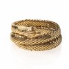 Schlangenarmband, 18 K GG.