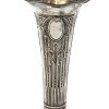 Vase, Silber, mit Glaseinsatz, Wilhelm Binder, H. 22 cm.
