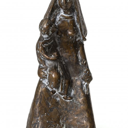 Neubauer-Woerner, Marlene. Mutter mit Kind. Bronze. H. 19,5 cm. Monogr.