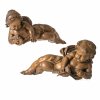 Zwei liegende Putti, Eiche, flämisch, 19. Jh., L. 43 cm.