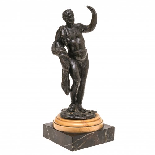Männlicher Akt. Norditalien, 17. Jh. Bronze. H. Figur 20 cm.