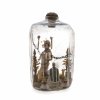 Flascheneingericht. Süddeutsch, Anfang 19. Jh. Christus an der Geißelsäule. Wachs, Holz, u.a. Materialien, bemalt. Leicht besch H. 15 cm.