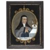 Hinterglasbild. Oberammergau, 1. Hälfte 19. Jh., Werkstatt Josef Mangold. Mutter von Papst Pius VII. Tempera/Glas. 23,5 x 17 cm.