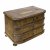 Modellkommode. 19. Jh. Nussbaum, furniert, Einlegearbeiten, 3-schübig. Alterungsspuren, rest., erg. 31 x 44 x 26,5 cm.