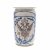 Albarello. Amberg, 18. Jh. Fayence, Doppeladlermotiv mit Blattstängeln in Blau- und Mangan. Min. best. H. 20 cm.
