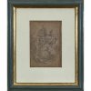 Italien, 18. Jh., Gregorio de Ferrari zugeschrieben. Heiliger mit Engelserscheinung. Bleistiftzeichnung. 19 x 13 cm.